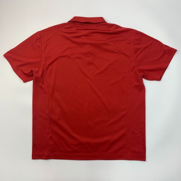 Nike Classic Polo Shirt Mens XXL 2XL Red Sweat Wicking Dri Fit Performance Golf - Picture 3 of 13